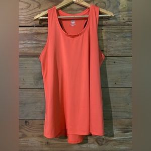 Athletic works tank top size large. Color coral